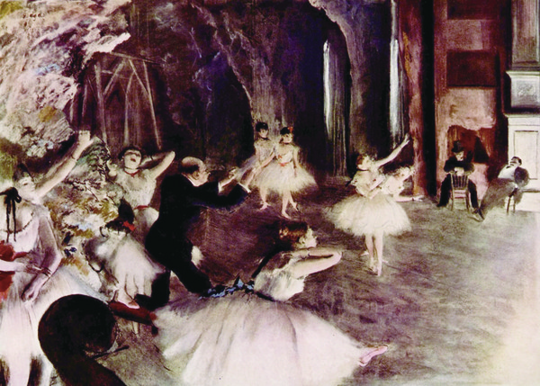 에드가 드가(1834~1917년, 프랑스)-무대 위에서의 연습 (1878~1879년 경 작품) 뉴욕 메트로폴리탄 미술관 소장.